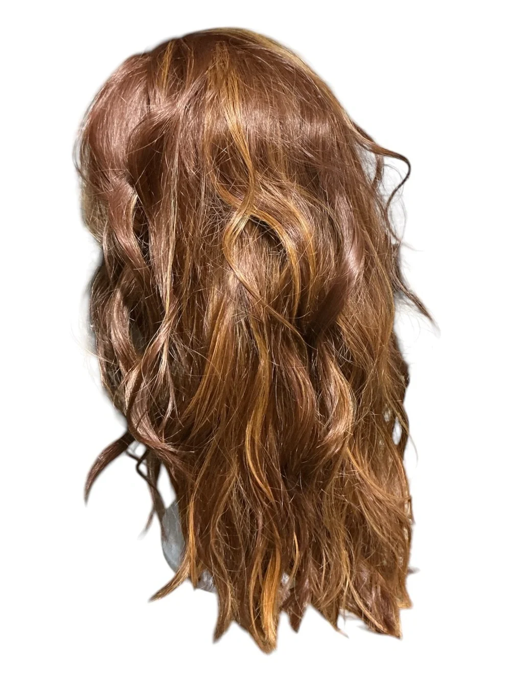 CSC Blondchell Golden Copper.Women's Long Wavy Synthetic Hairpiece